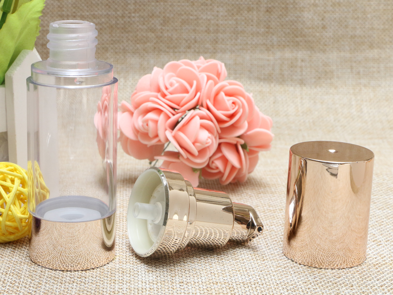 Airless Pump Bottle Light Gold - Luxury Skincare Packaging 评论和价格