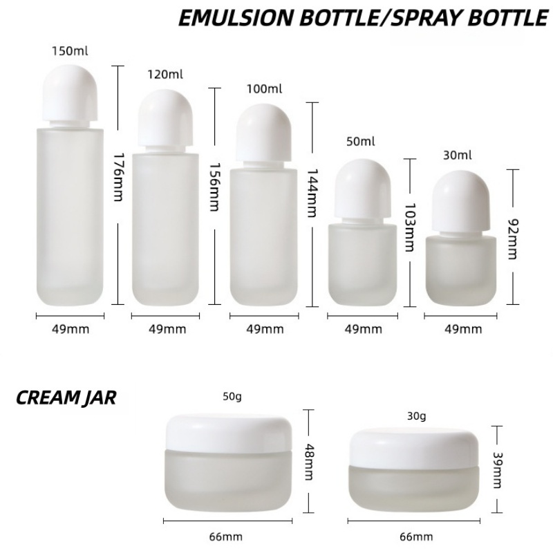 【Logo Custom】1Pcs Frosted Glas - Luxury Skincare Packaging 评论和价格